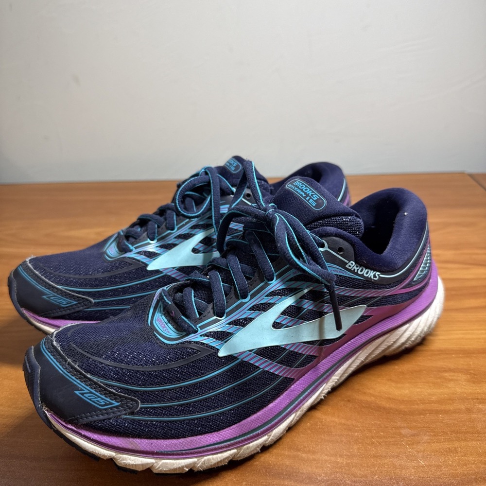 Brooks Glycerin 15 Women's Size 9.5/41 Athletic Running Shoes Purple Blue